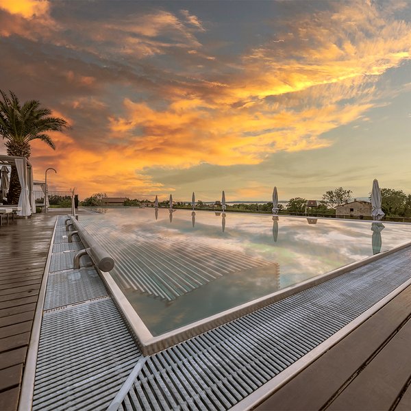 Vues de l’hôtel à Lazise au lac de Garde